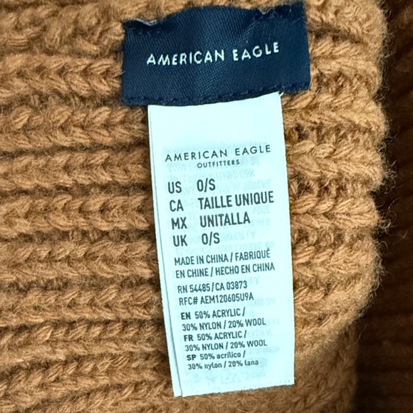 American Eagle Outfitters Brown Knit Beanie unisex! - Picture 3 of 3